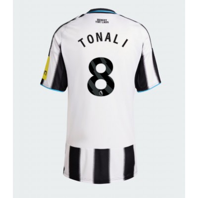 Ženski Nogometni dresi Newcastle United Sandro Tonali #8 Domači 2025-26 Kratek Rokav Ženski Nogometni dresi Newcastle United Sandro Tonali #8 Domači 2025-26 Kratek Rokav